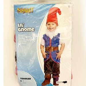 NWOT Spirit Lil’ Gnome Halloween Costume Size 2T